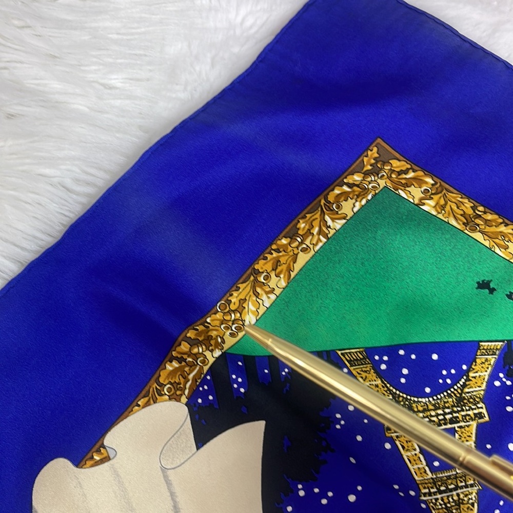 ‼️‼️‼️SOLD‼️‼️‼️Hermes scarf vintage souvenirs de Paris byHilton McConnico - Picture 11 of 16